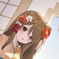 回復★6メモリア 膝の子猫と窓の雪