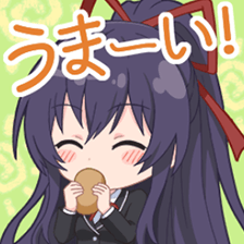 夜刀神十香スタンプ うまーい！