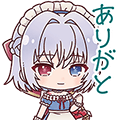 鳥居美歩スタンプ ありがと